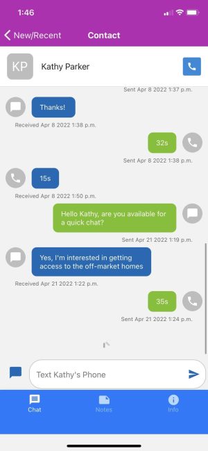 StayInContact - App Conversation